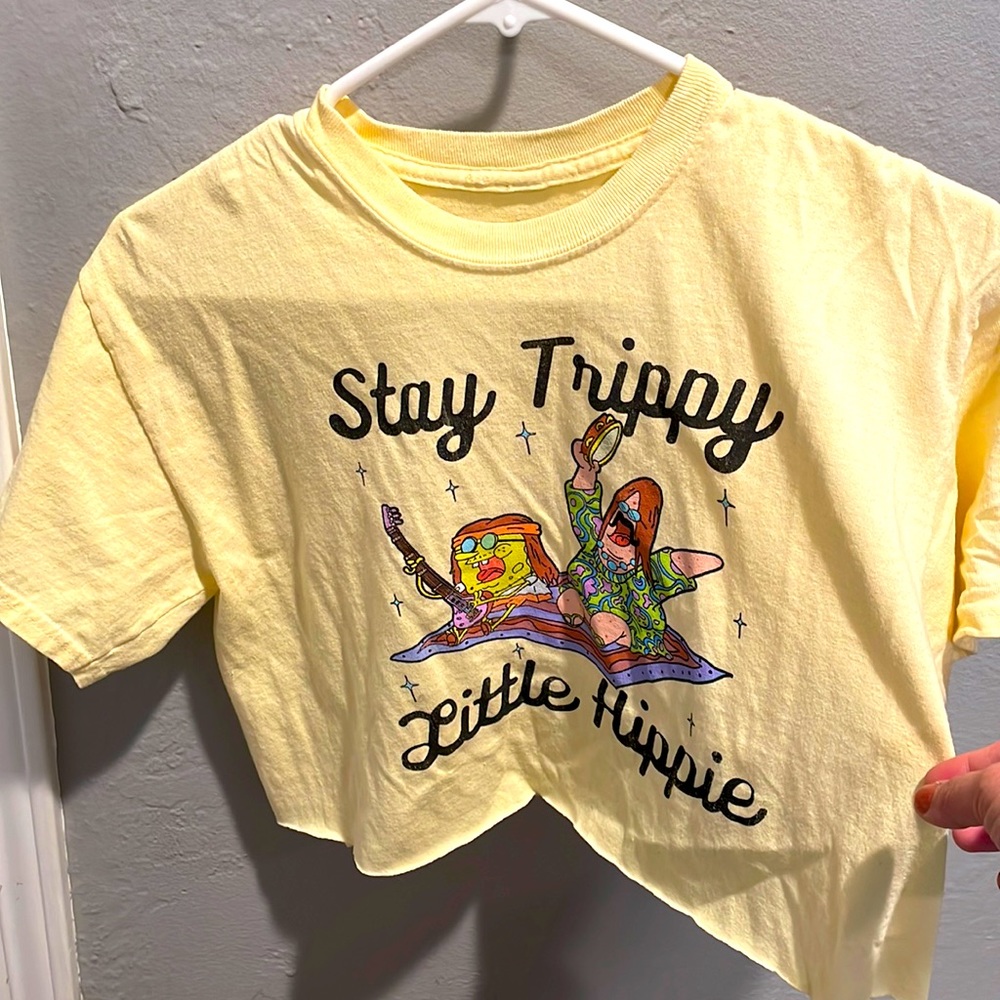 SpongeBob & Patrick crop top tee